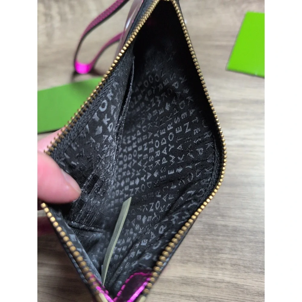 KATE SPADE New York‎ Metallic Bajarose PINK Wristlet Tinie Laurel Way NEW